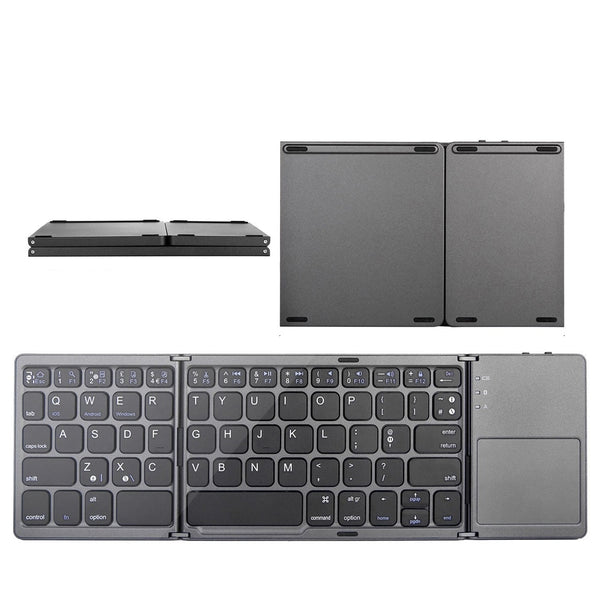 Mini Folding keyboard, Wireless Bluetooth Keyboard with Touchpad