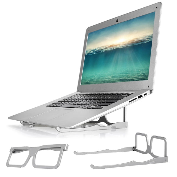 Glasses Stand Aluminum, MacBook Desktop Stand, Foldable Laptop Stand