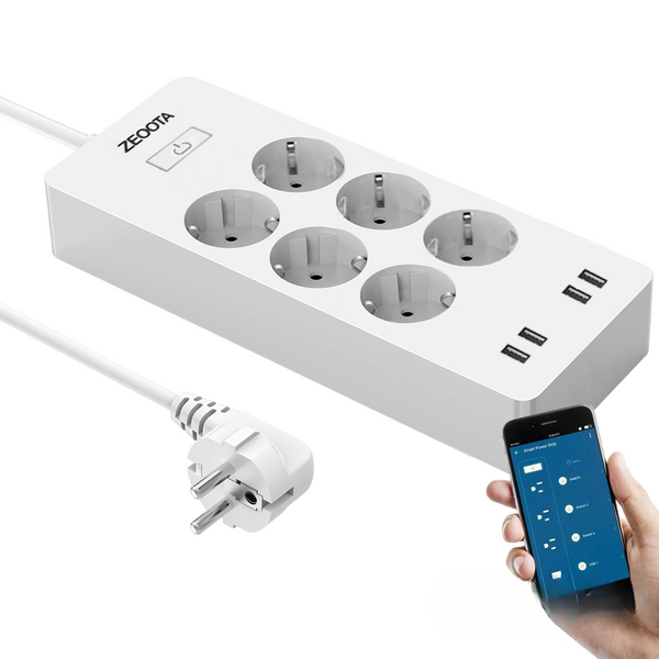 WiFi Smart Power Strip EU, Surge Protector with 6 Ways